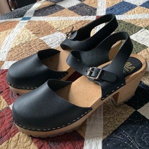 MIA black leather Abba Sandal Womens size 41